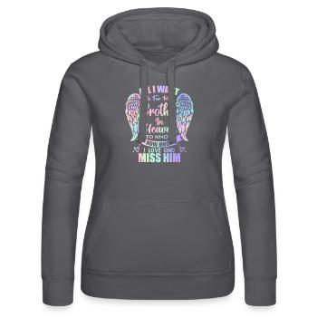 Mein Bruder im Himmel Engelsflügel - Frauen Kapuzen Sweater von Russell -  - Vorne - Marisol (170cm)