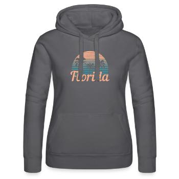Florida Souvenir USA Amerika - Frauen Kapuzen Sweater von Russell - Schwarz - Vorne - Marisol (170cm)