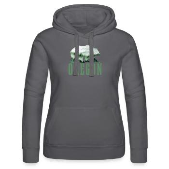 Oregon - Frauen Kapuzen Sweater von Russell - Schwarz - Vorne - Marisol (170cm)