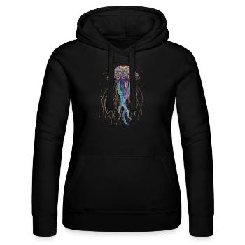 Cadeau de méduse - Sweat à capuche Russell Femme - noir - Devant - Marisol (170cm)