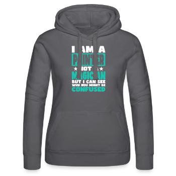 Pintor - Sudadera con capucha para mujer de Russell - negro - delante - Marisol (170cm)
