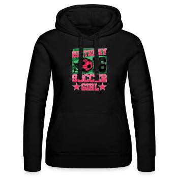 16e anniversaire Fille Football 16 ans Cadeaux - Sweat à capuche Russell Femme - noir - Devant - Marisol (170cm)