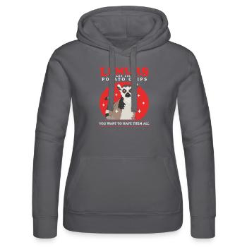 Lemur Ring-tailed Lemur Lemur Gift - Women’s Hooded Sweater by Russell - black - Front - Marisol (170cm)