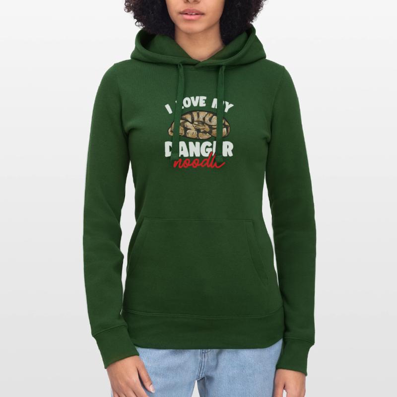 Ball Python Schlange Königspython Frauen Kapuzen Sweater von Russell