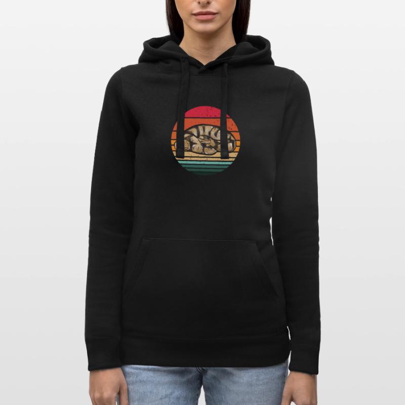 Ball Python Schlange Königspython Frauen Kapuzen Sweater von Russell