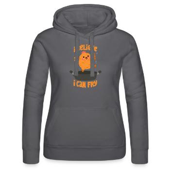 Poulet rôti - Sweat à capuche Russell Femme - noir - Devant - Marisol (170cm)