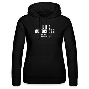 Drôle d’Autocross J’aime l’Autocross et trois personnes - Sweat à capuche Russell Femme - noir - Devant - Marisol (170cm)