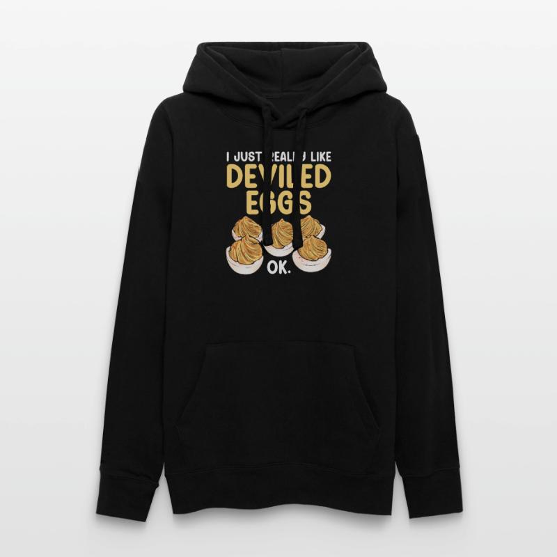 Stuffed Eggs Deviled Eggs Women’s Hooded Sweater by Russell