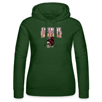 Expensive Difficult And Talks Back Skeleton Messy - Frauen Kapuzen Sweater von Russell - Flaschengrün - Vorne - Liana (172cm)