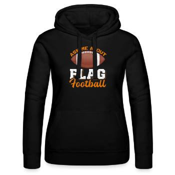 Cadeau de joueur de flag-football - Sweat à capuche Russell Femme - noir - Devant - Marisol (170cm)