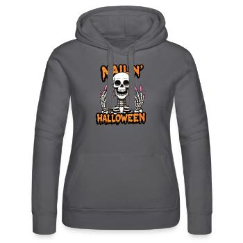 Nailin Halloween Nail Tech Nail Tech Kosmetikerin - Frauen Kapuzen Sweater von Russell - Schwarz - Vorne - Marisol (170cm)