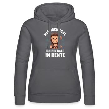 Ruhestand Rentner Rente Pension Renteneintritt - Frauen Kapuzen Sweater von Russell - Schwarz - Vorne - Marisol (170cm)