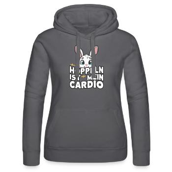 Bunny Bunnies Lapin Animal de compagnie - Sweat à capuche Russell Femme - noir - Devant - Marisol (170cm)