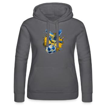 Rossignol Football Coloré Ukraine Animal Design Print - Sweat à capuche Russell Femme - noir - Devant - Marisol (170cm)