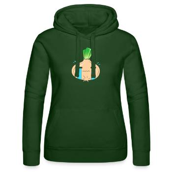 Zwiebel - Frauen Kapuzen Sweater von Russell - Flaschengrün - Vorne - Liana (172cm)