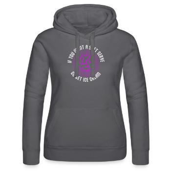 Wenn Sie ein Softeis wollen, holen Sie sich Eis - Frauen Kapuzen Sweater von Russell - Schwarz - Vorne - Marisol (170cm)