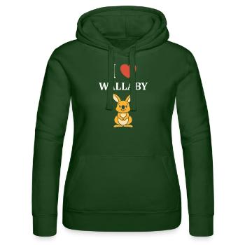 wallaby - Women’s Hooded Sweater by Russell - bottle green - Front - Liana (172cm)