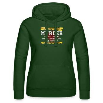 Krimi-Dinner-Spaß-Nacht - Frauen Kapuzen Sweater von Russell - Flaschengrün - Vorne - Liana (172cm)
