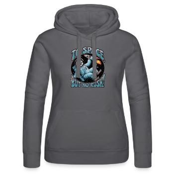 Voyage dans l’espace confortable avec astronaute paresseux - Sweat à capuche Russell Femme - noir - Devant - Marisol (170cm)