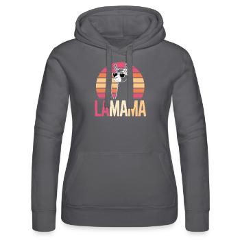 Sekt Lama Mama Prosecco Mutter Lamama Spaß Alpapa - Frauen Kapuzen Sweater von Russell - Schwarz - Vorne - Marisol (170cm)