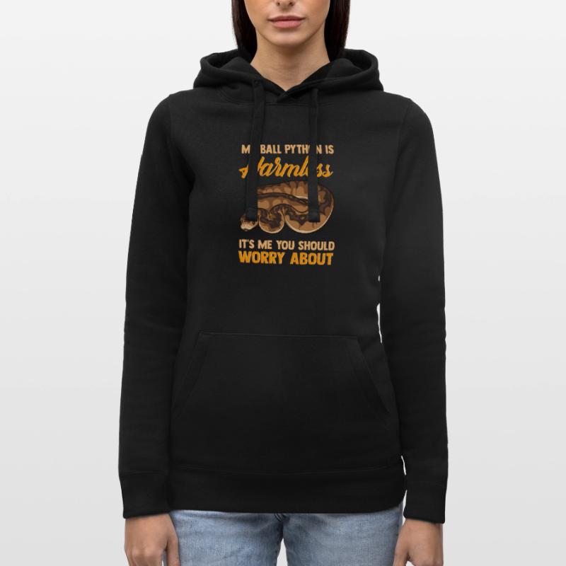 Harmless Python Holder Snakes Fan Women’s Hooded Sweater by Russell