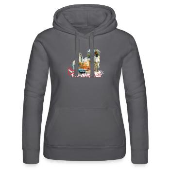 Love Los Angeles Graffiti L.A. Motif de vacances - Sweat à capuche Russell Femme - noir - Devant - Marisol (170cm)