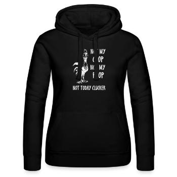 Nicht mein Stall, nicht meine, nicht heute - Frauen Kapuzen Sweater von Russell - Schwarz - Vorne - Marisol (170cm)