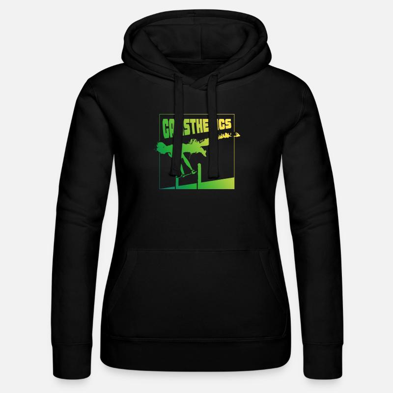 Conception de la pose en gradient de calisthénie - Sweat à capuche Russell Femme - noir