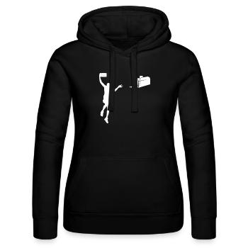 Dunking Post - Frauen Kapuzen Sweater von Russell - Schwarz - Vorne - Marisol (170cm)