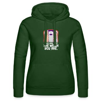 Overweight dick gift sweet - Women’s Hooded Sweater by Russell - bottle green - Front - Liana (172cm)