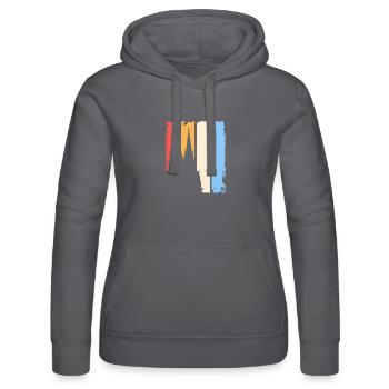 Vinatge Ko ln - Frauen Kapuzen Sweater von Russell - Schwarz - Vorne - Marisol (170cm)