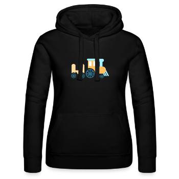Locomotive - Women’s Hooded Sweater by Russell - black - Front - Marisol (170cm)