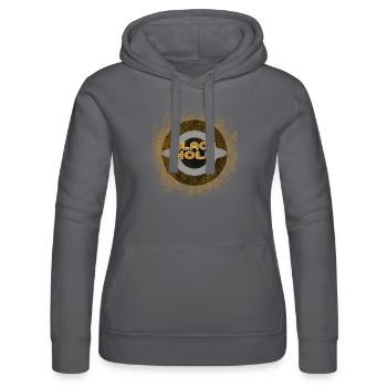 Black hole - Schwarzes Loch - Frauen Kapuzen Sweater von Russell - Schwarz - Vorne - Marisol (170cm)