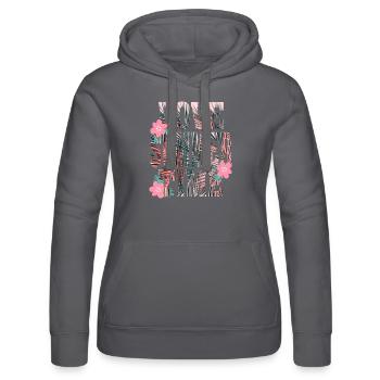Love Summer Time Palmen Sommer Geschenk - Sweat à capuche Russell Femme - noir - Devant - Marisol (170cm)