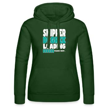 Skipper invites training - Women’s Hooded Sweater by Russell - bottle green - Front - Liana (172cm)