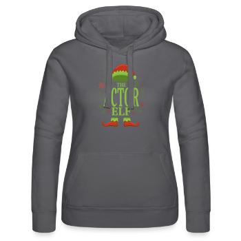 Schauspieler Weihnachtself - Frauen Kapuzen Sweater von Russell - Schwarz - Vorne - Marisol (170cm)