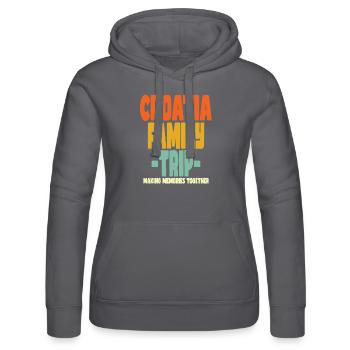 Croatie Vacances en famille - Sweat à capuche Russell Femme - noir - Devant - Marisol (170cm)