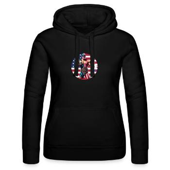 sport - Sweat à capuche Russell Femme - noir - Devant - Marisol (170cm)