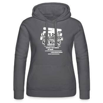 present peace symbol gift idea hippy birthday - Frauen Kapuzen Sweater von Russell - Schwarz - Vorne - Marisol (170cm)
