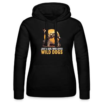 Chiens sauvages Chien sauvage - Sweat à capuche Russell Femme - noir - Devant - Marisol (170cm)