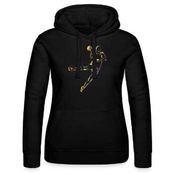 Motif Handball Women's Gift - Women’s Hooded Sweater by Russell - black - Front - Marisol (170cm)