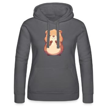 Beaver Biber - Frauen Kapuzen Sweater von Russell - Schwarz - Vorne - Marisol (170cm)