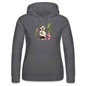 Tropische Kokosnuss - Frauen Kapuzen Sweater von Russell - Schwarz - Vorne - Marisol (170cm)
