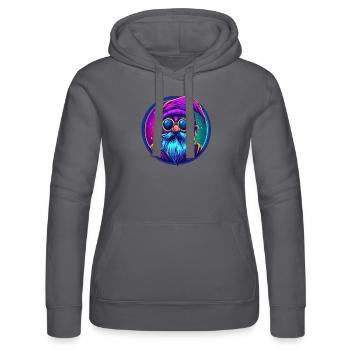 Kosmischer Zauberzwerg - Frauen Kapuzen Sweater von Russell - Schwarz - Vorne - Marisol (170cm)