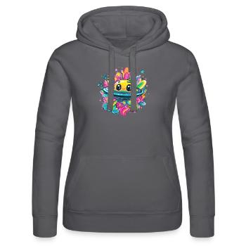 Douce aventure OVNI - Sweat à capuche Russell Femme - noir - Devant - Marisol (170cm)