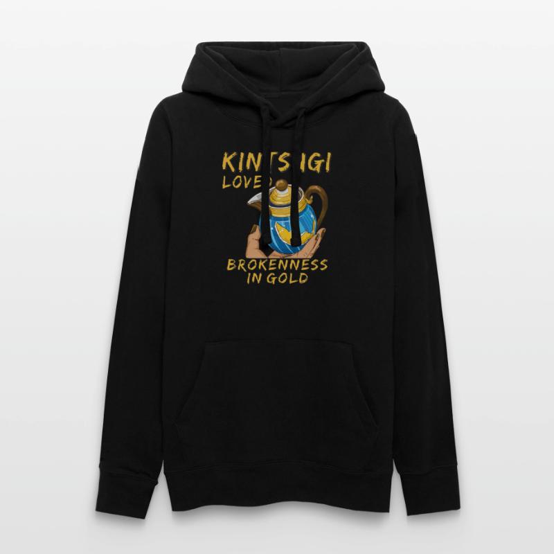 KINTSUGI LOVED BROKENNESS IN GOLD Women’s Hooded Sweater by Russell