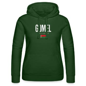 Gomel Belarus Weißrussland - Frauen Kapuzen Sweater von Russell - Flaschengrün - Vorne - Liana (172cm)