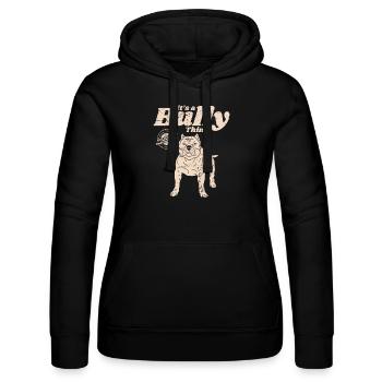 American Bully Hunde Hundebesitzer Geschenk - Frauen Kapuzen Sweater von Russell - Schwarz - Vorne - Marisol (170cm)