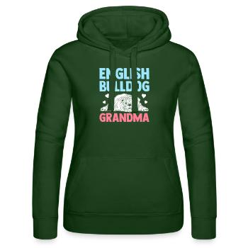 Deutsch Bulldog Grandma Dog Owner Cadeau - Sweat à capuche Russell Femme - vert bouteille - Devant - Liana (172cm)