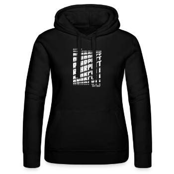 Ruhrpott Bottrop - Frauen Kapuzen Sweater von Russell - Schwarz - Vorne - Marisol (170cm)